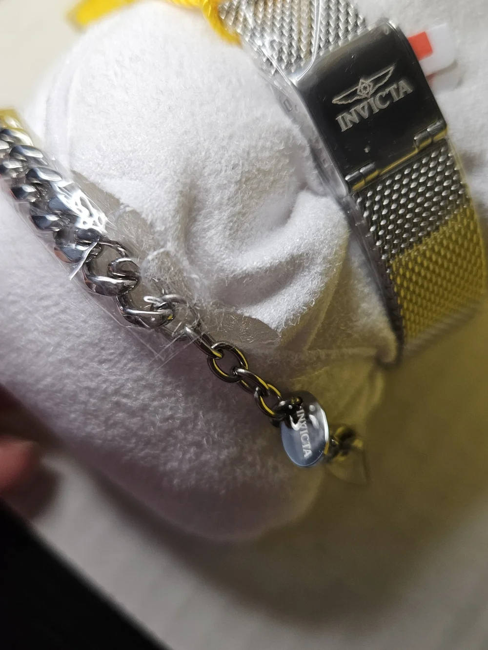 Invicta Women Silver Mesh Bracelet Watch with Matching Silver Bracelet 48249